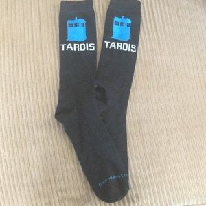 Black Doctor Who TARDIS socks